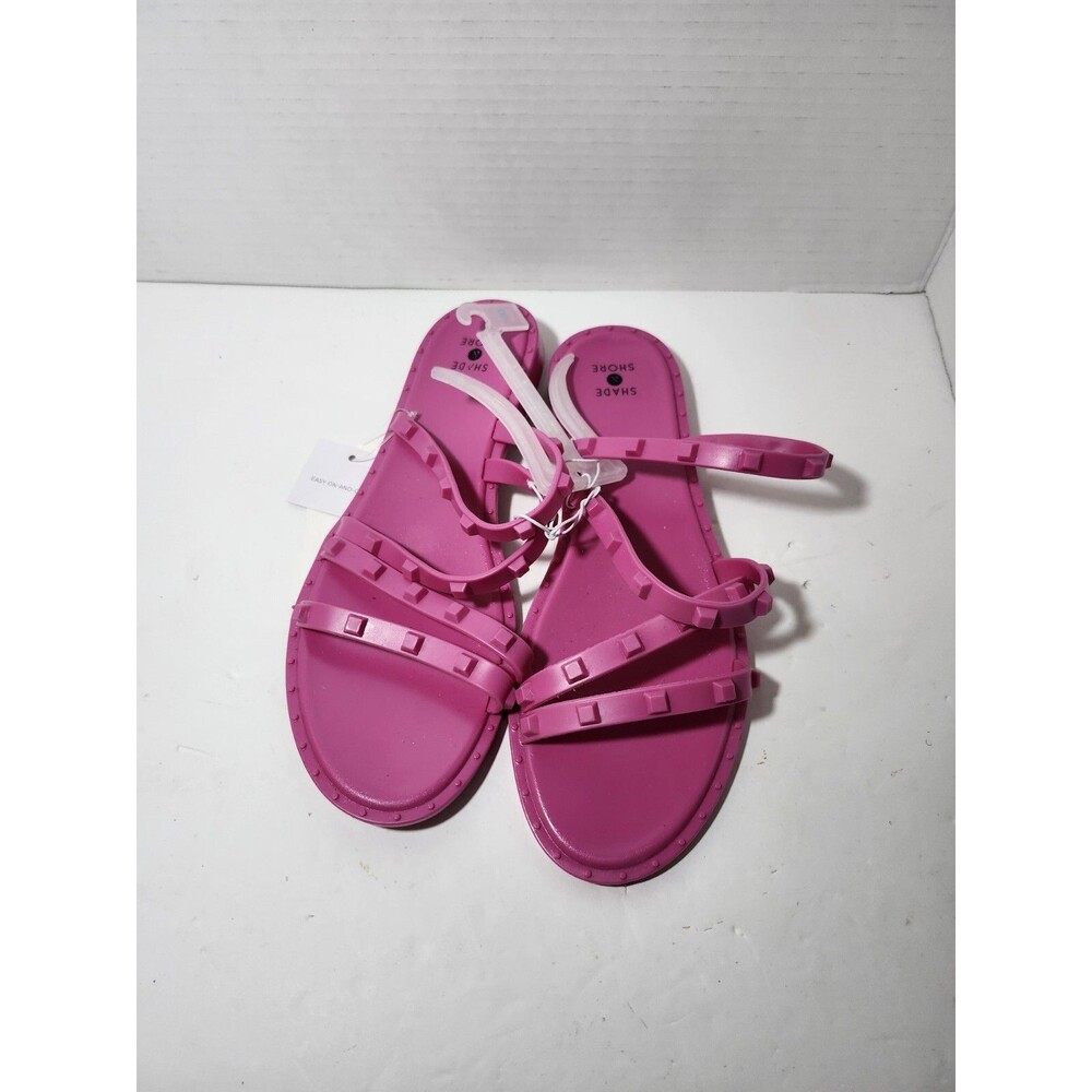 NEW Shade & Shore Women's Liv Jelly Slide Studded Sandals Size 8, NWT